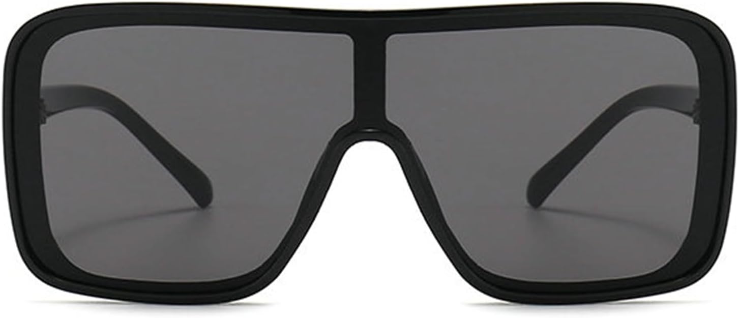 

Willochra Роскошные винтажные солнцезащитные очки большого размера квадратной формы для женщин, цельные солнцезащитные очки-щитки для мужчин, модные черные очки UV400, C1