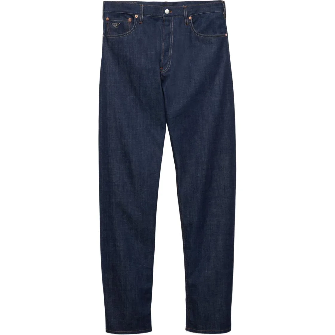 PRADA Джинсы Men's Navy Moderate Straight Fit — фото 3
