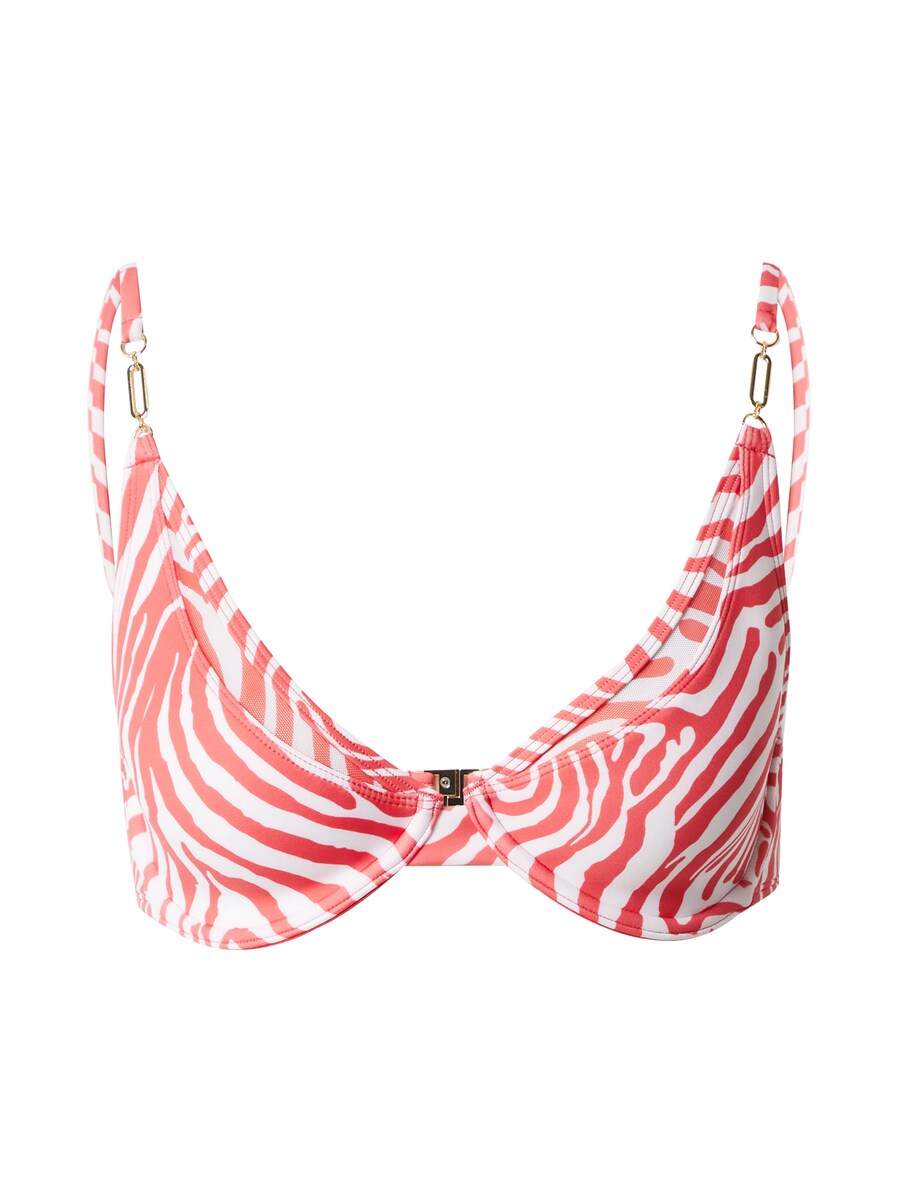 

Верх бикини на косточках River Island T-shirt Bikini Top, цвет red/white