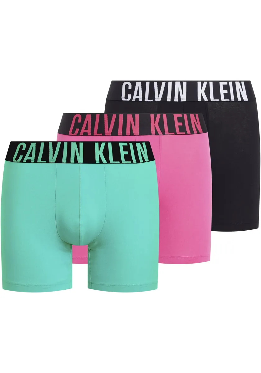 

Боксеры Calvin Klein Underwear "BOXER BRIEF 3PK" (в упаковке 3 шт.), с эластичным поясом с логотипом, черный