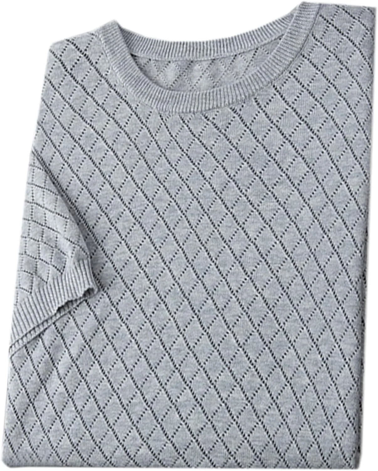 

Мужской свитер DAIMIDY с коротким рукавом и воротником-гольф