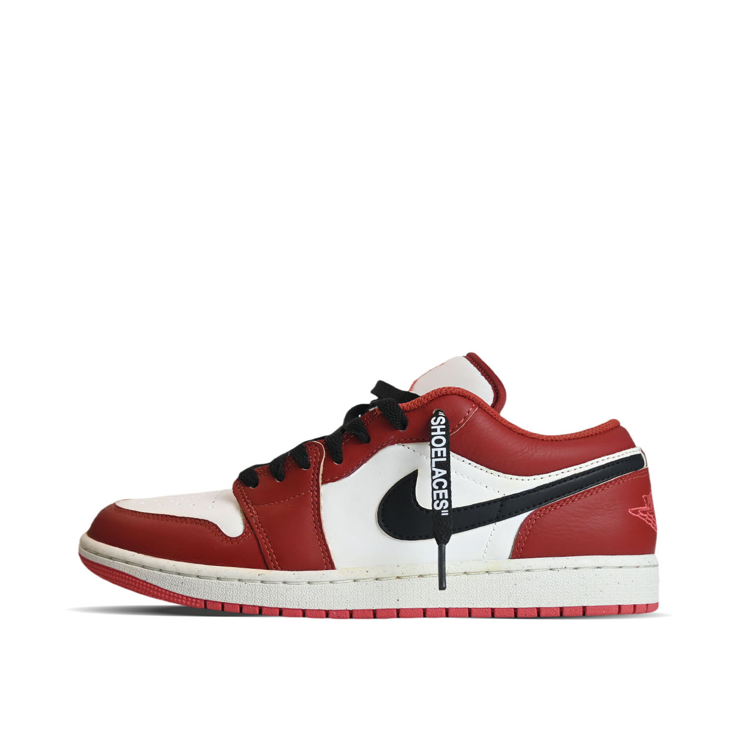 

Jordan Баскетбольные кроссовки Air 1 Vintage Chicago Cushioning с низким верхом, износостойкие, мужские, красные