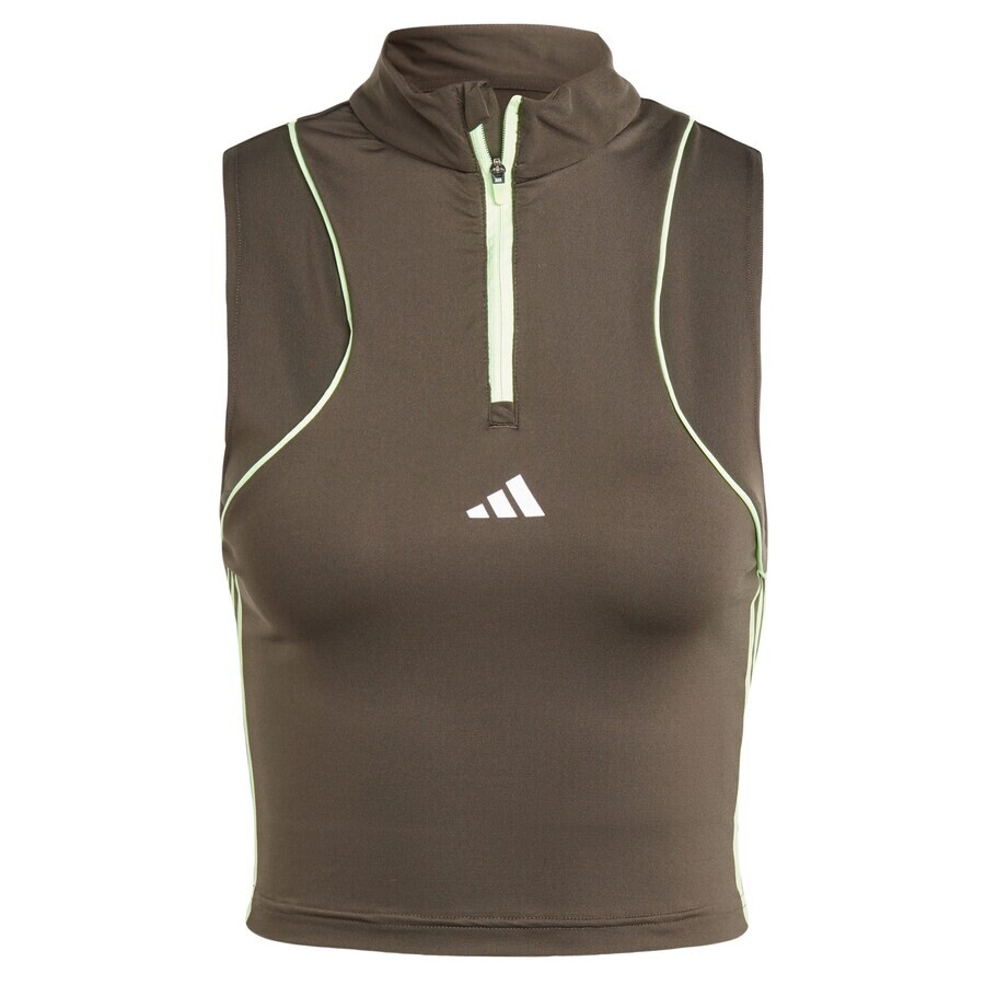 

Спортивный топ ADIDAS PERFORMANCE Sports Top Hyperglam, оливковый/неоново-зеленый