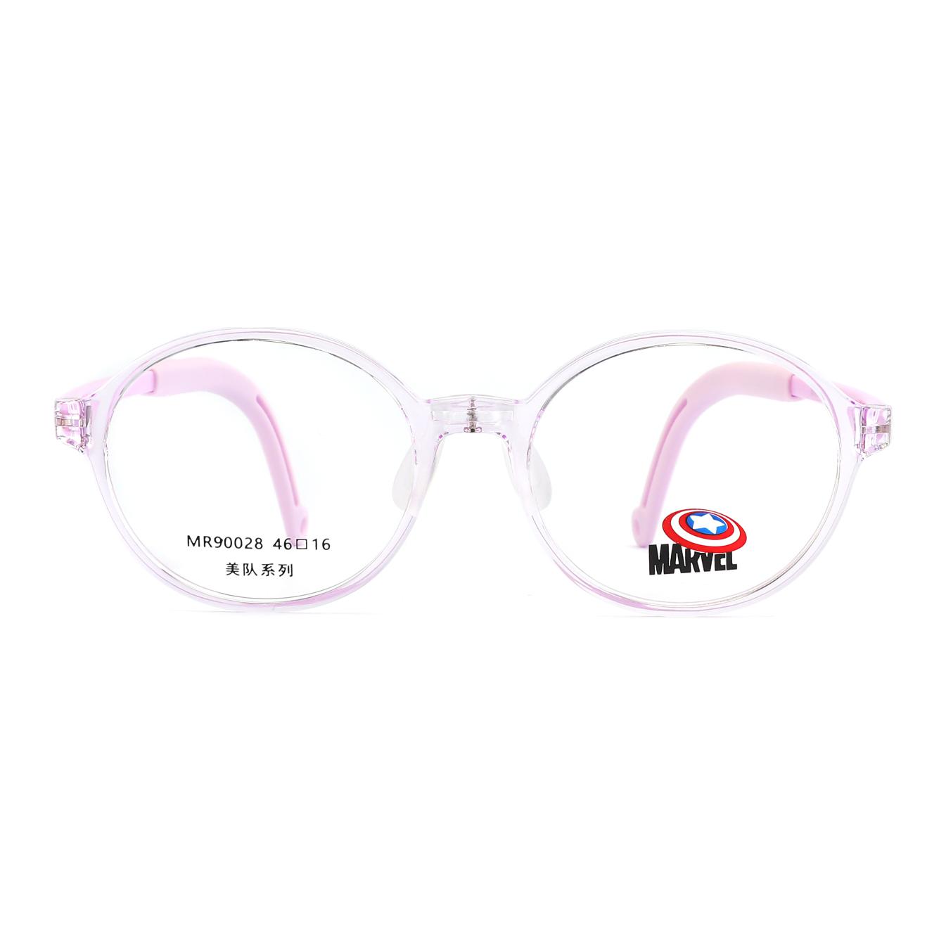 

MARVEL Пластиковая круглая оправа для очков детская, Transparent Pink