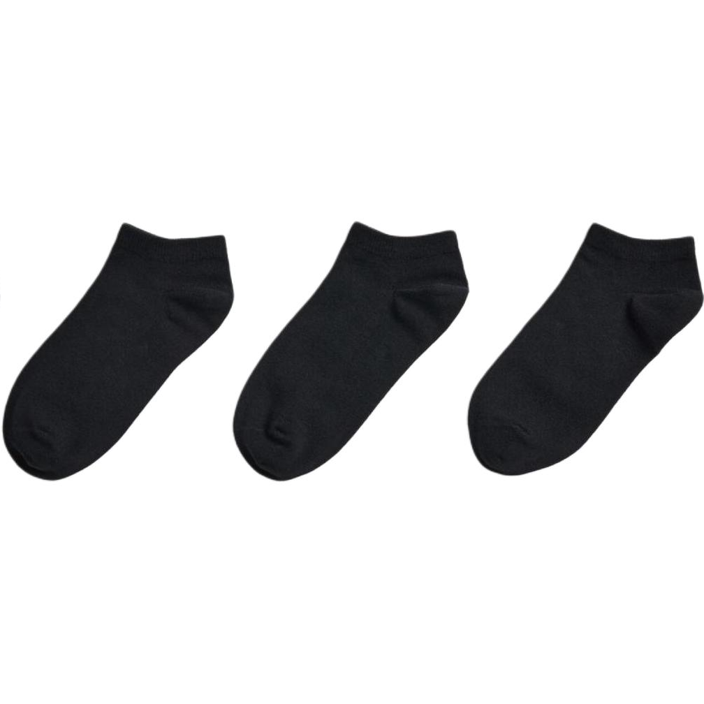 Носки женские 3 пары UNIQLO, 3 pack (черный)