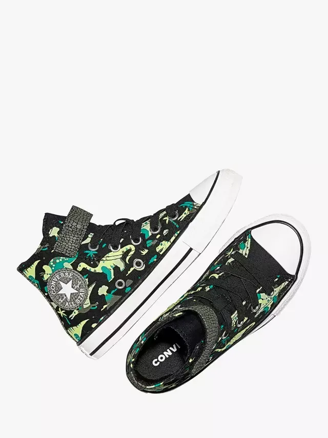Детские кеды Chuck Taylor All Star Canvas Dino, черно-зеленые Converse — фото 2