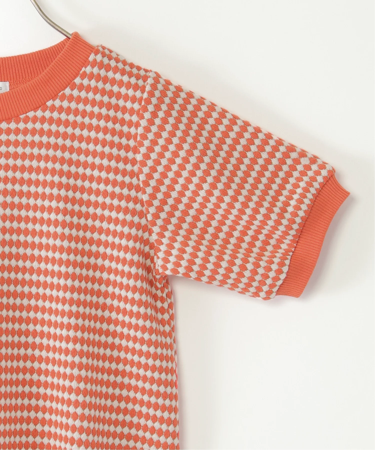 Пуловер из жаккардовой ткани с сотовым узором (120-160 см) Ikka, orange — фото 4