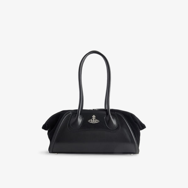 

Сумка кожаная Vivienne Westwood с верхней ручкой, черный
