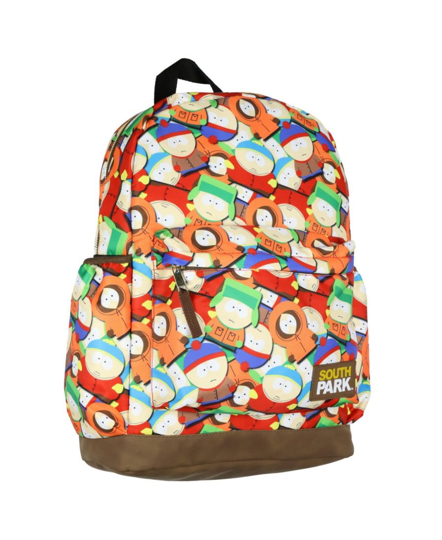 

Рюкзак для ноутбука Cartman Kenny Kyle Stan AOP 16 дюймов, дорожная школьная сумка для книг, для повседневного использования South Park, Brown