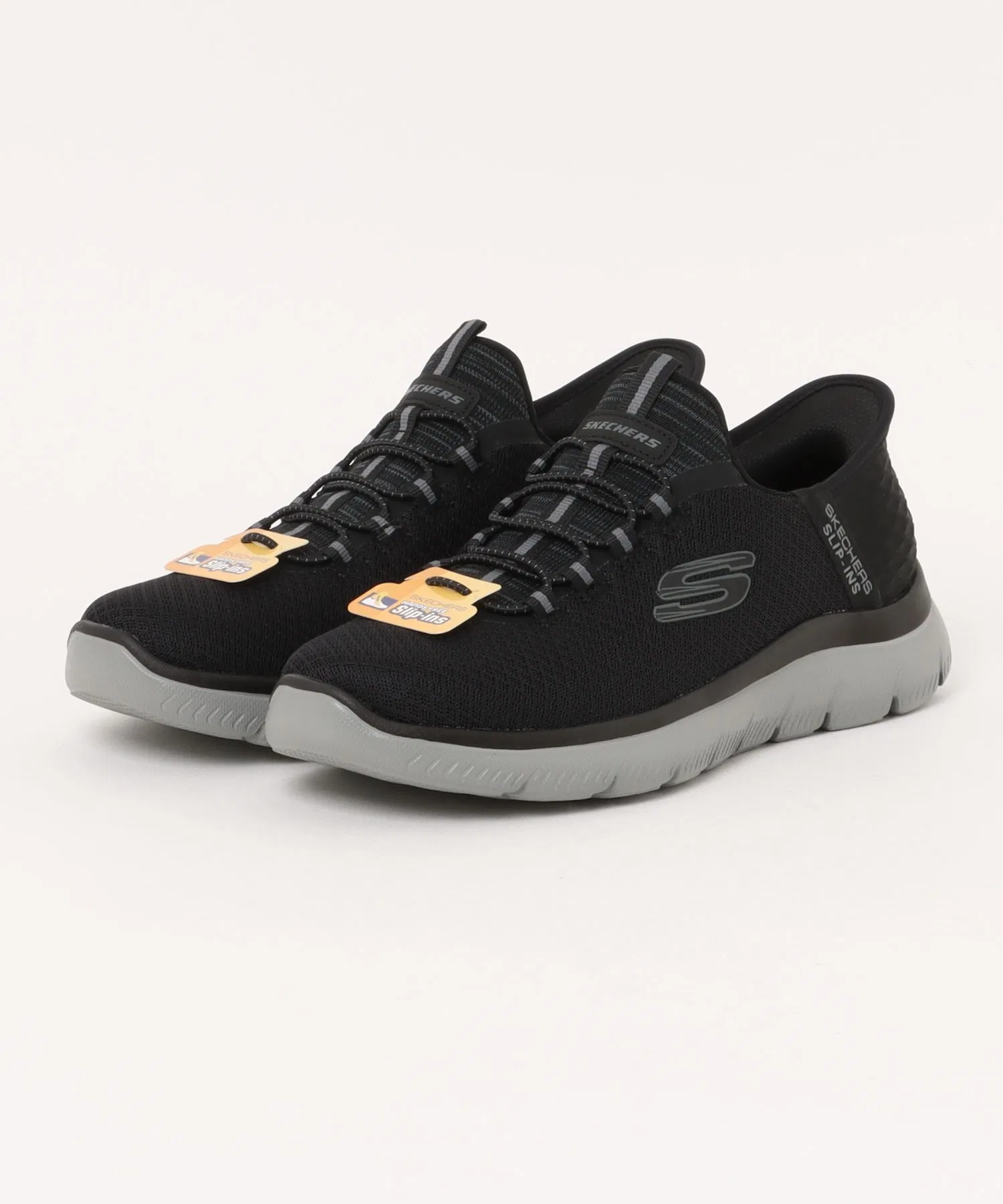 Мужские кроссовки SKECHERS SLIP-INS SUMMITS-HIGH RANGE лёгкие чёрные