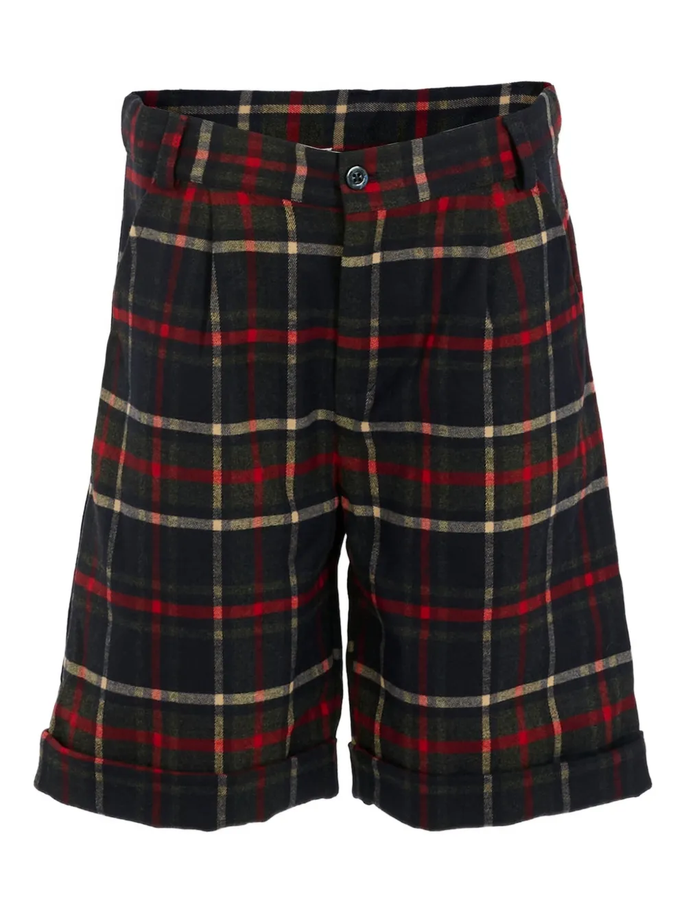 

Плиссированные шорты в клетку Patachou, синий