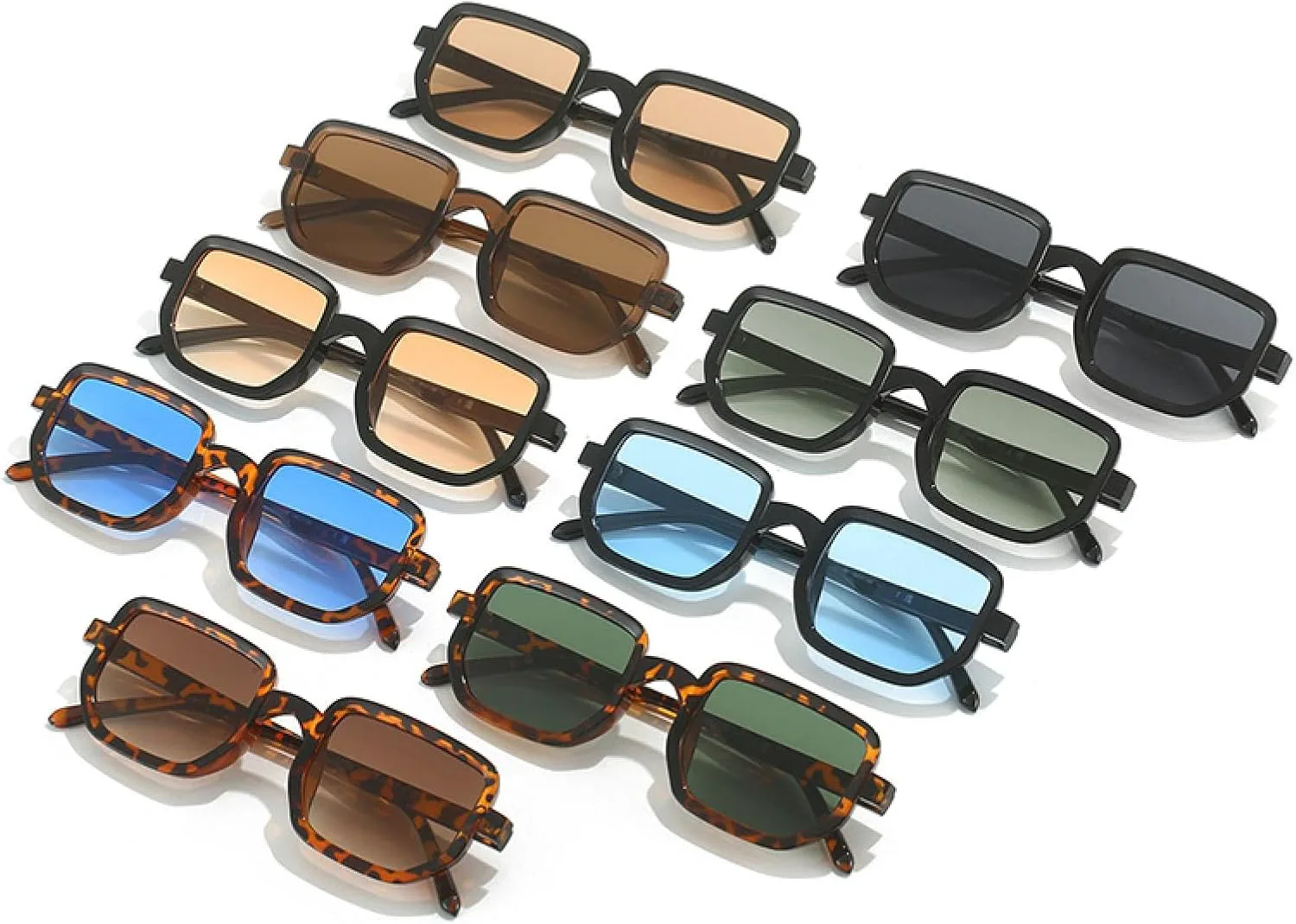 

Женские солнцезащитные очки с прозрачными линзами Ocean Gradient, защита от УФ-излучения UV400; мужские солнцезащитные очки голубого цвета DSVIGF, Leopard Dark Green