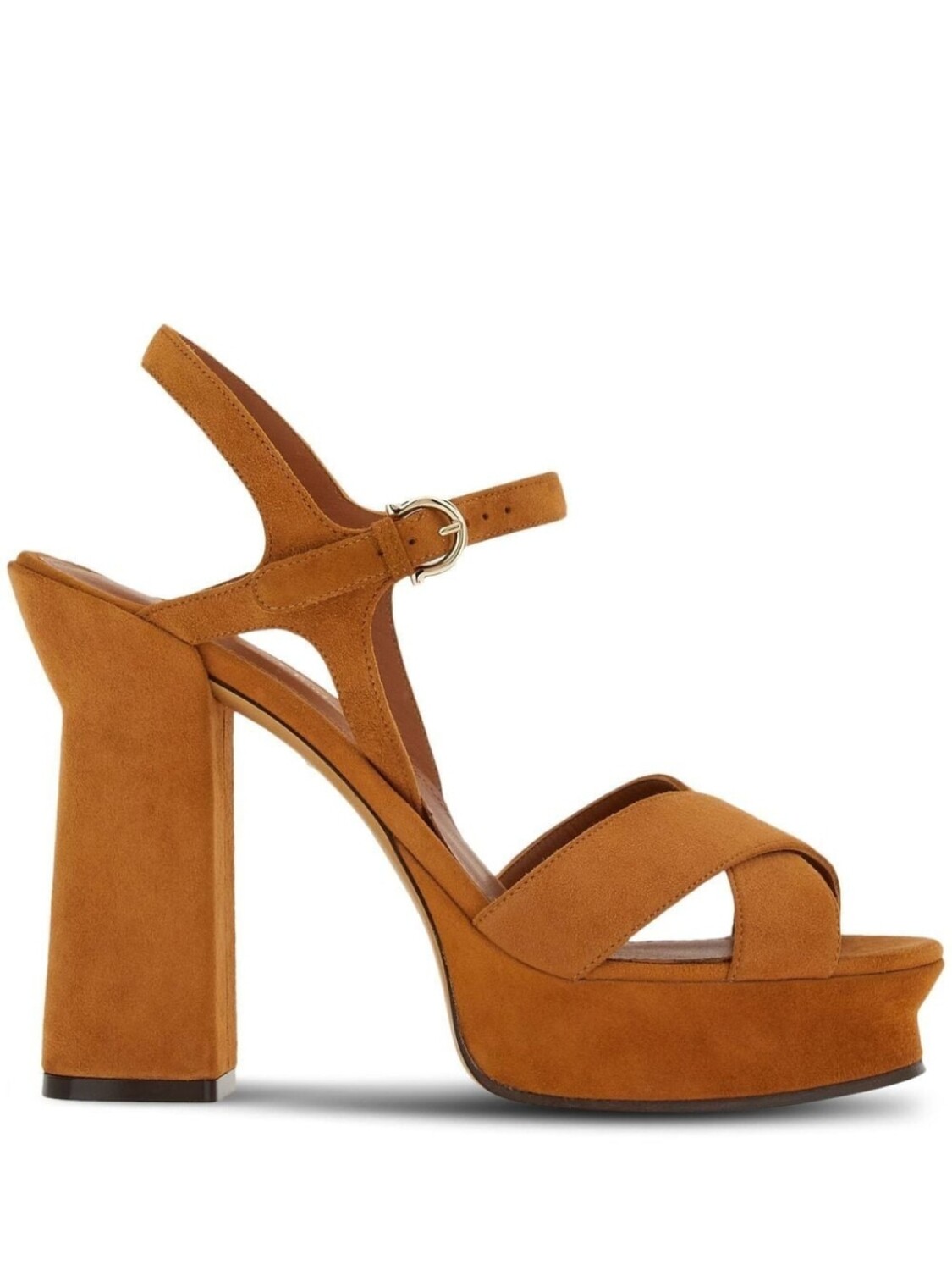 

Ferragamo босоножки Sonya на блочном каблуке, коричневый
