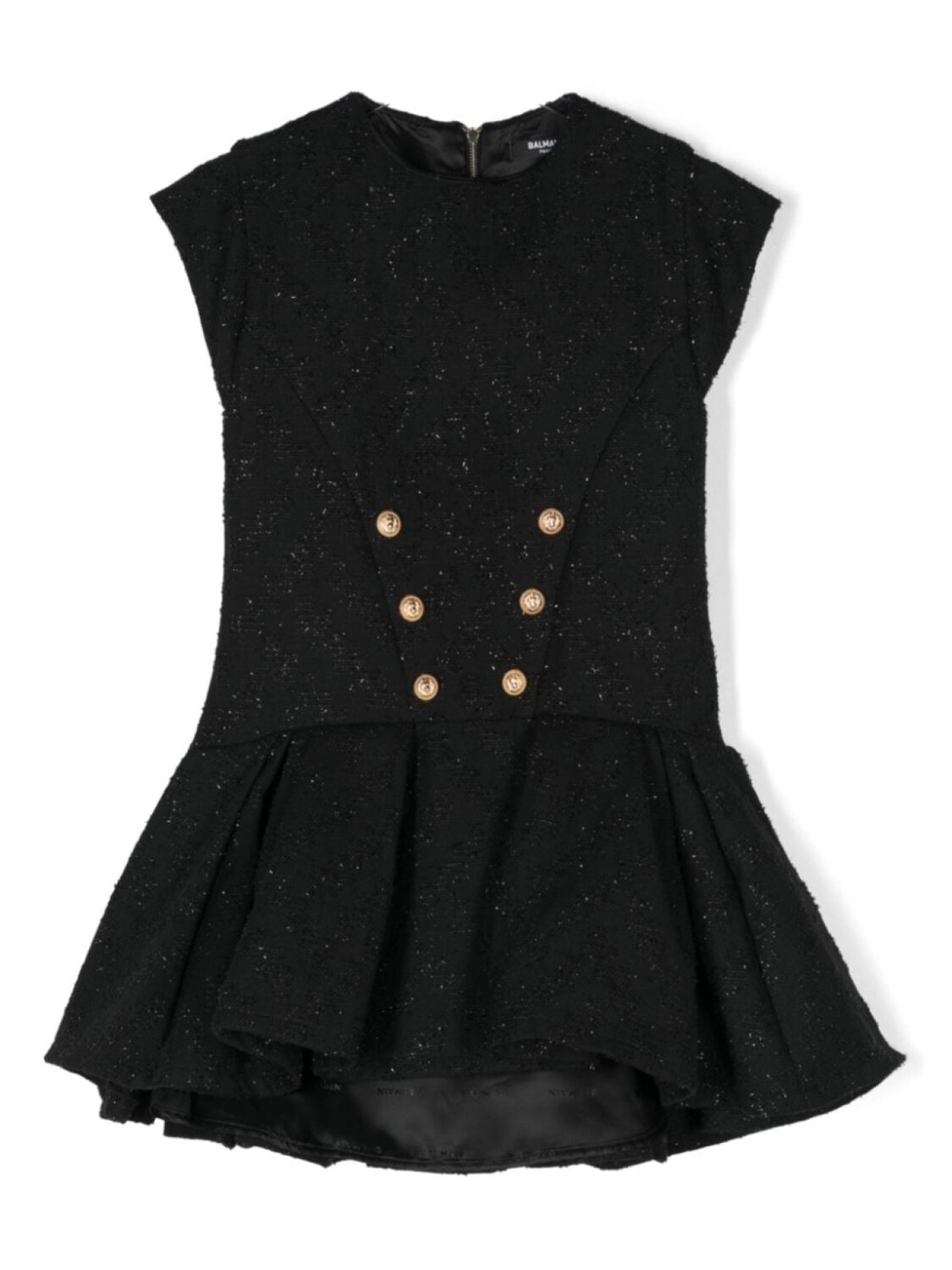 

Balmain Kids жаккардовое платье, черный