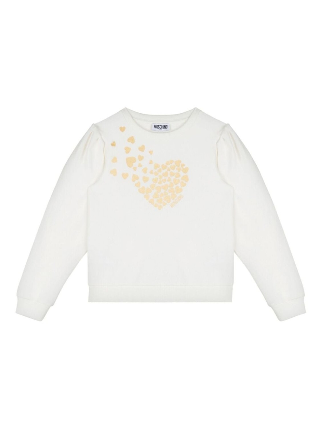 

Moschino Kids свитер с принтом в виде сердца, белый
