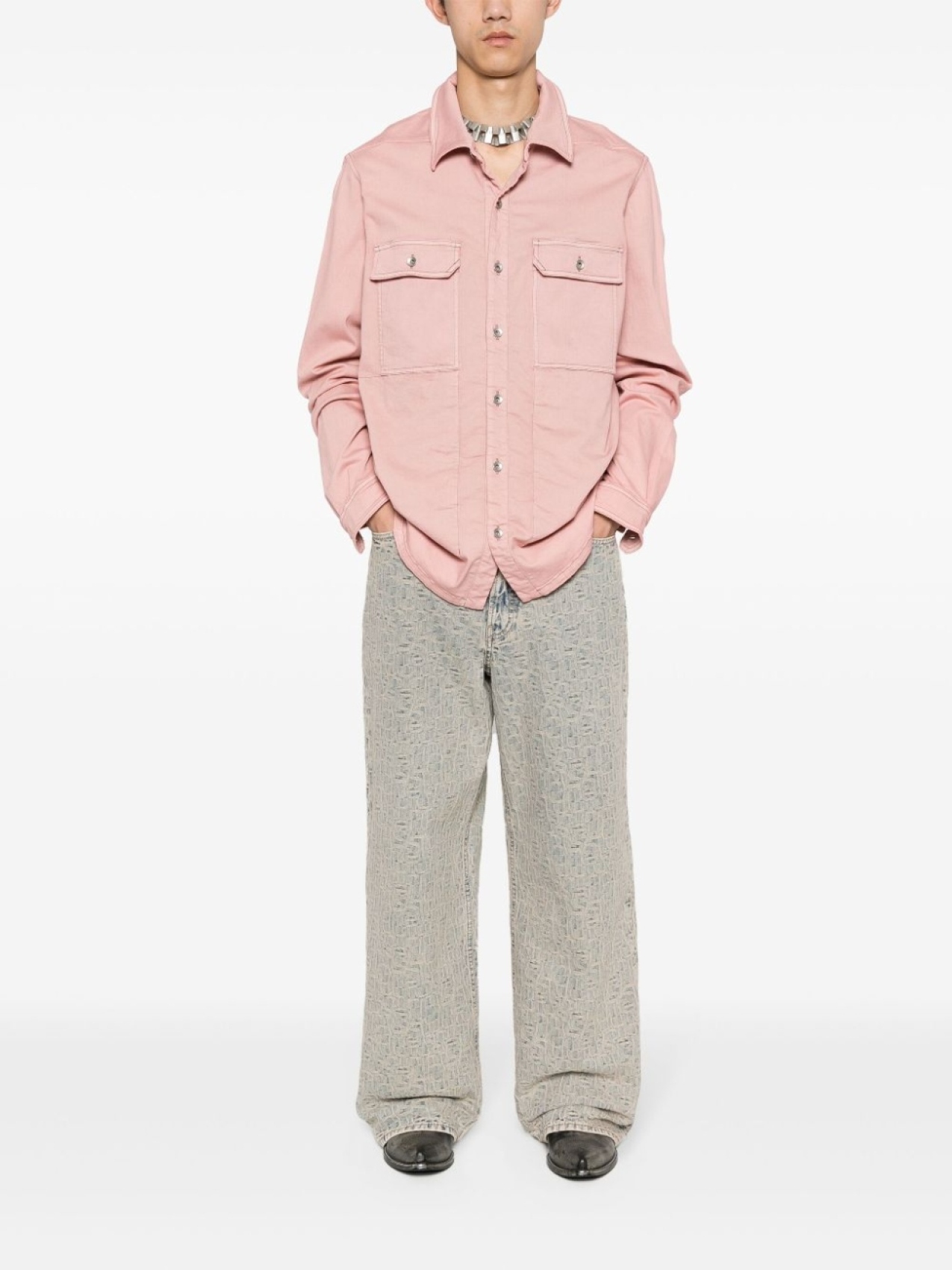

Acne Studios широкие джинсы 1981M с заниженной талией, синий