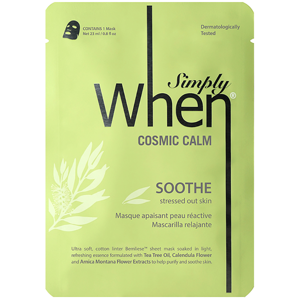 

Корейская успокаивающая маска для лица, 23 мл When Simply soothe