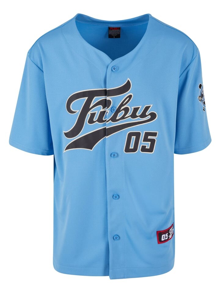 

Футболка FUBU, цвет light blue/black/creme