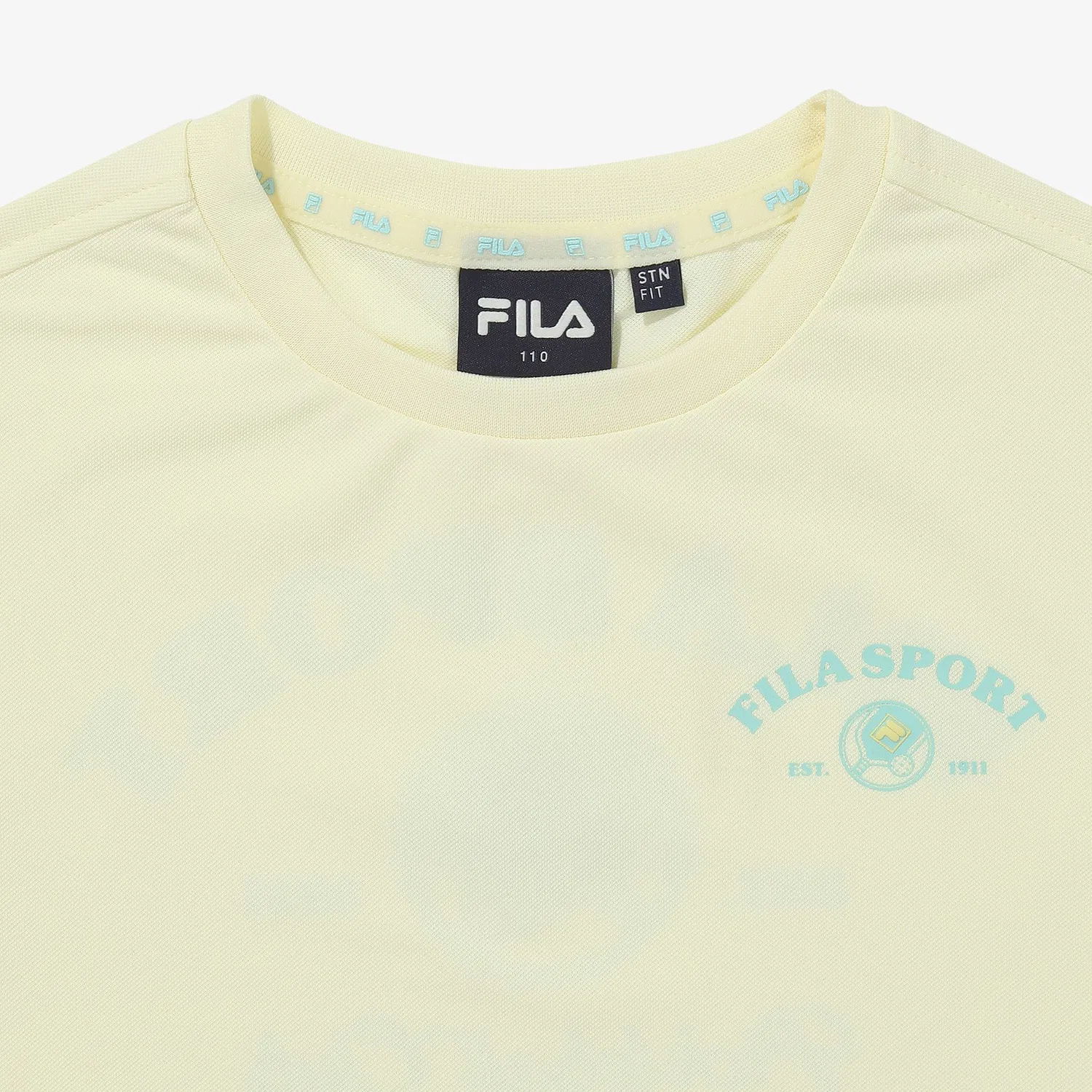 Детская футболка Coldwave Pickleball жёлтая от Fila Kids — фото 3