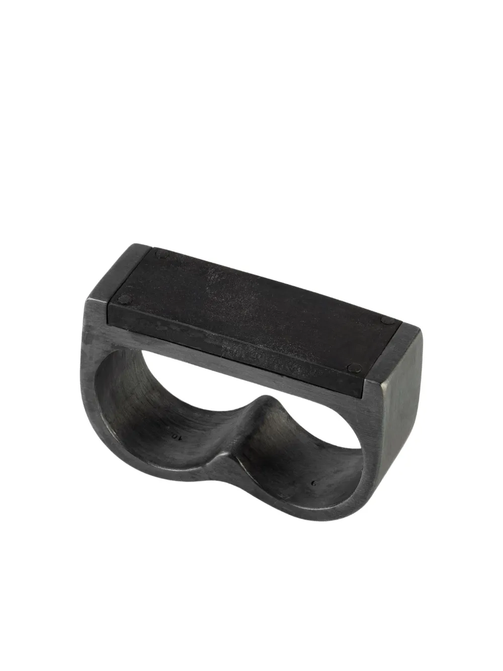 

Двойное кольцо Plate Parts Of Four, серебристый