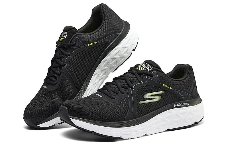 Кроссовки мужские низкие черные/желтые Skechers — фото 4