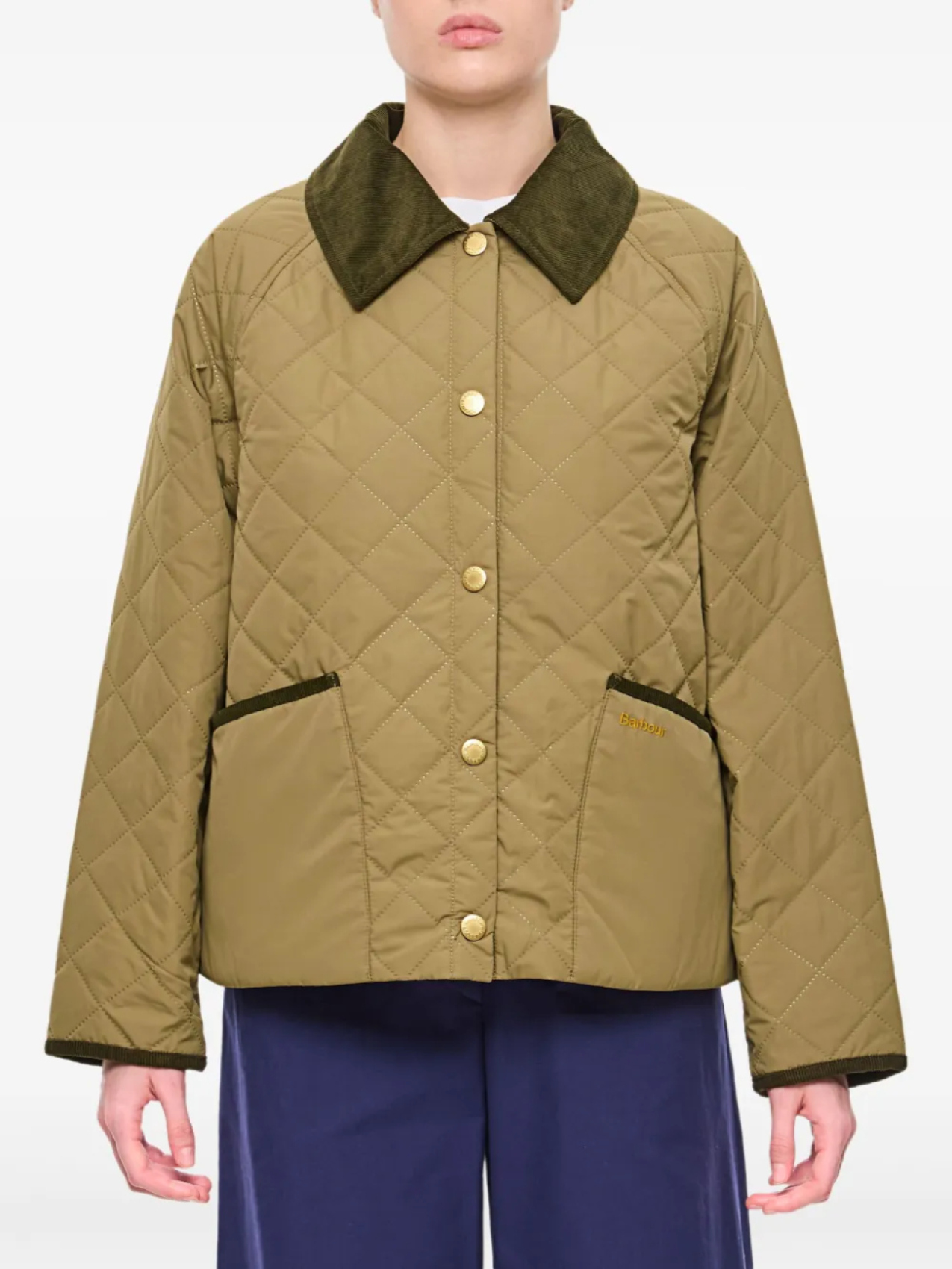 

Barbour стеганый пуховик, зеленый