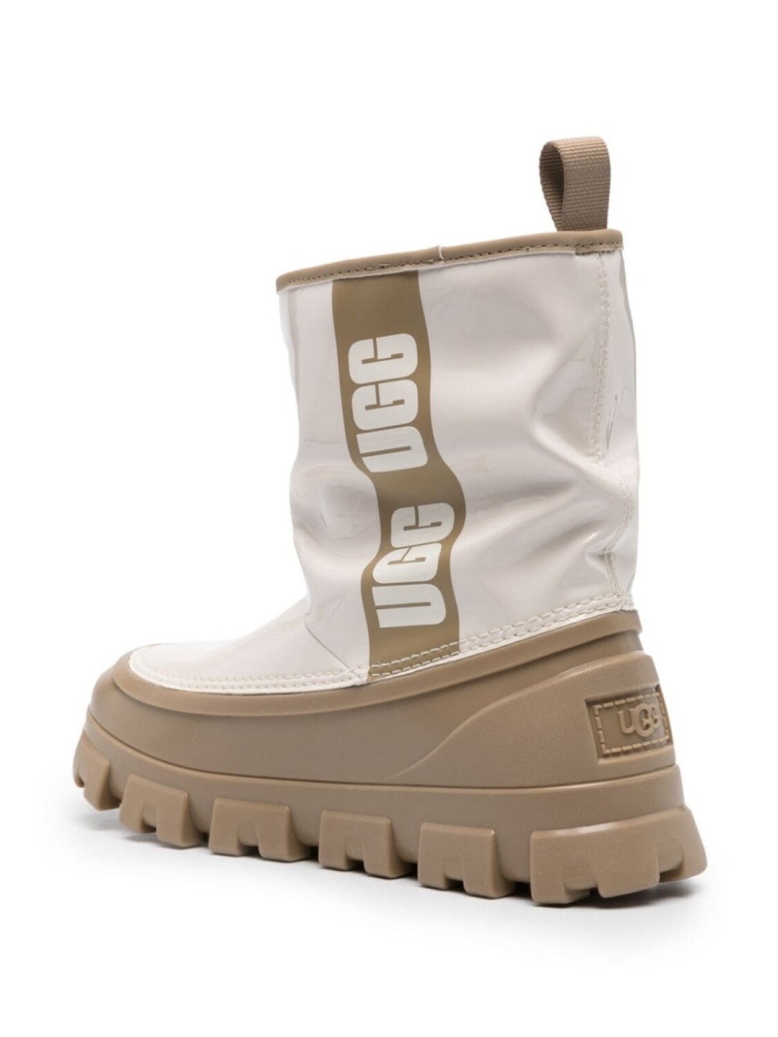Ботинки UGG Classic Brellah с логотипом, белый — фото 3