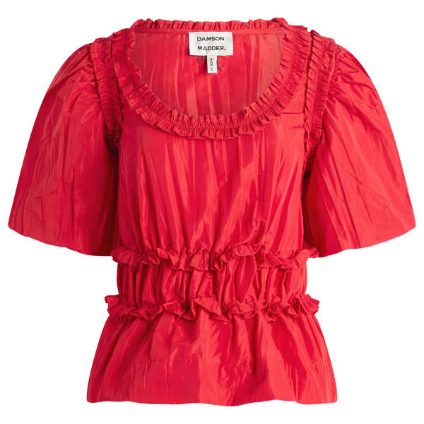 

Блузка Everly с оборками Damson Madder, красный