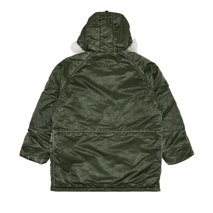 Парка Supreme Washed Flight Satin N-3B 'Olive' — фото 2