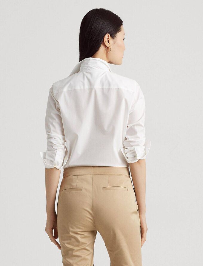 Рубашка-Блузка Lauren Ralph Lauren, белый — фото 4