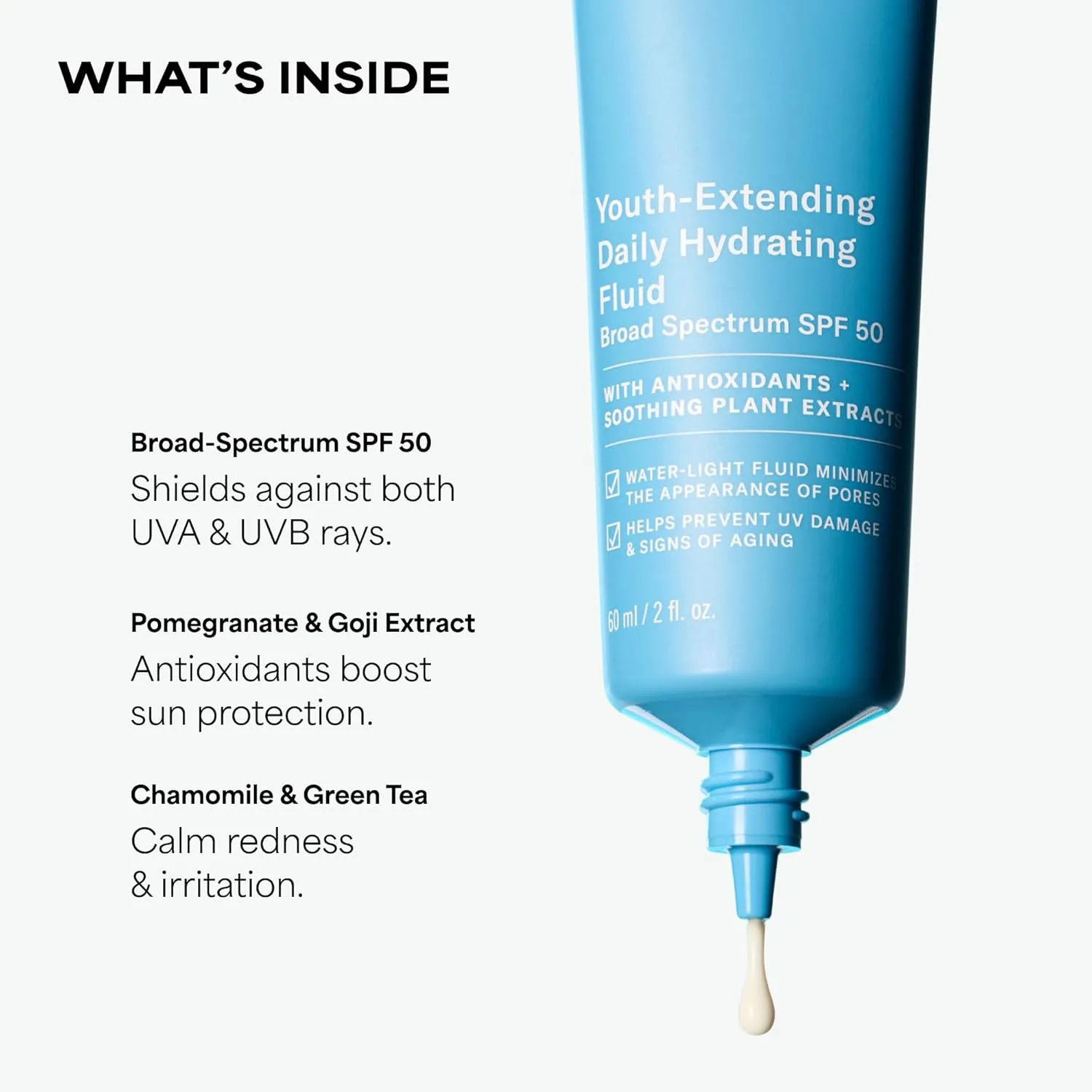 Paula's Choice RESIST Daily Hydrating Fluid Face Moisturizer с SPF 50, солнцезащитный крем для лица для жирной кожи, с ромашкой и витамином E, защита от UVA/UVB, без отдушки 59 мл (1 шт.) — фото 4