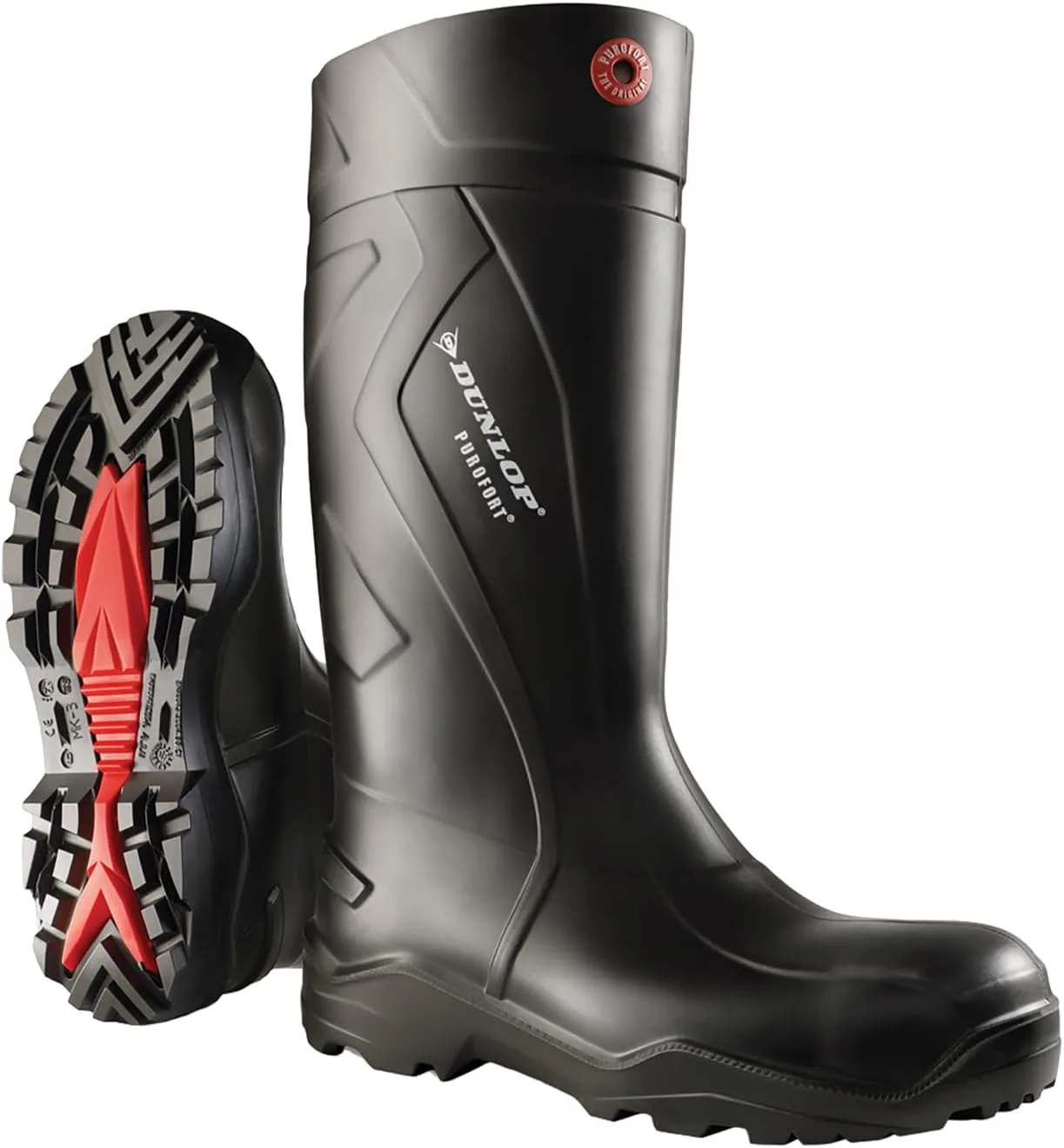 Защитные рабочие ботинки DUNLOP Purofort+ унисекс, черный