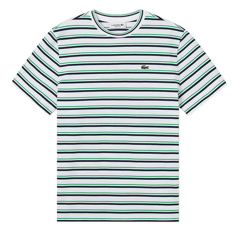 Футболка LACOSTE с круглым вырезом, светло-розовый/бежевый/коричневый — фото 3