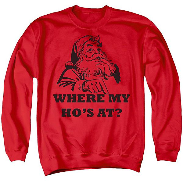

Свитшот Santa where my ho´s at christmas unisex Licensed Character
