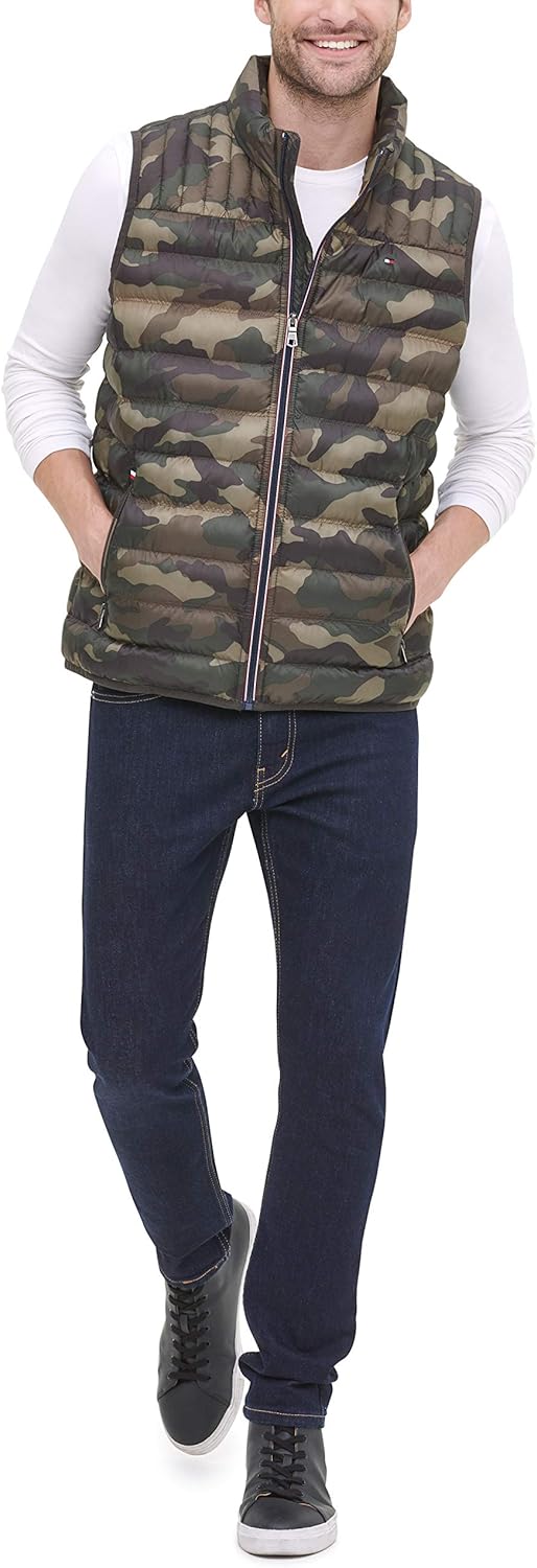 Легкая мужская куртка-пуховик Tommy Hilfiger (стандартная, большая и высокая), Camouflage — фото 4