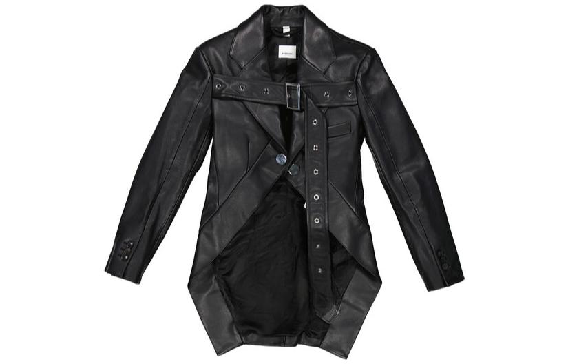 

Burberry Кожаная куртка женская черная, Black