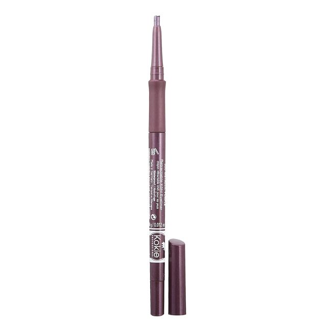 Выдвижной водостойкий карандаш для глаз Kokie, цвет metallic purple, 0,34 гр — фото 2