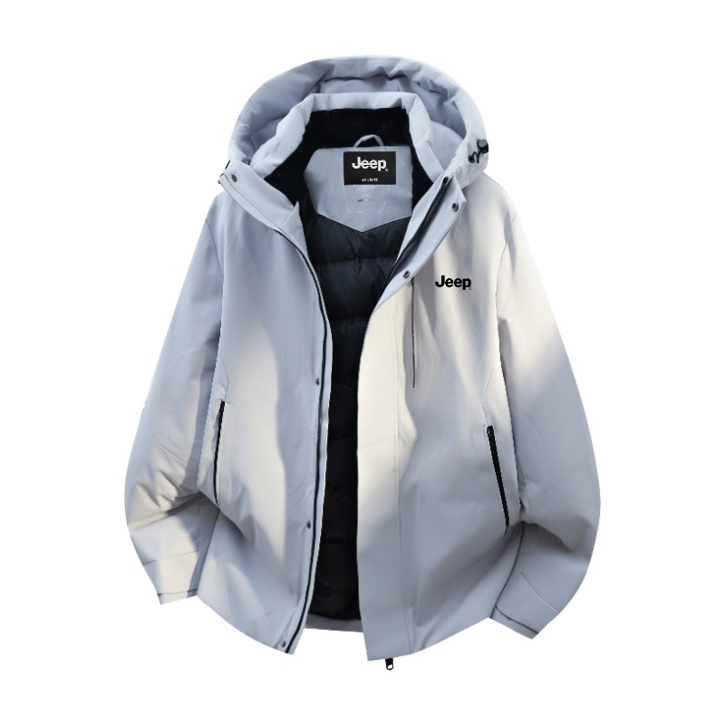 

Пуховик Unisex с капюшоном Moderate Puffer Jeep, sky синий