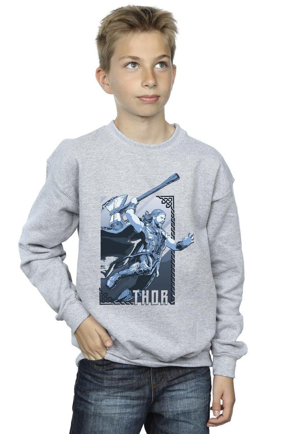 

Толстовка Thor Love And Thunder Attack Marvel, серый
