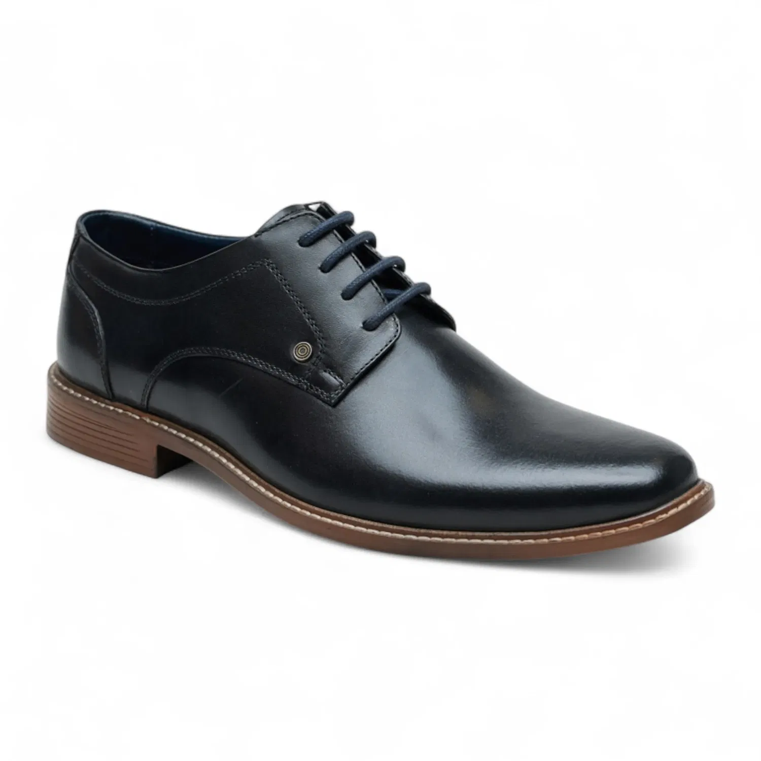 Дерби классические кожаные Ben Sherman Pethick Infinity Leather, черный — фото 2