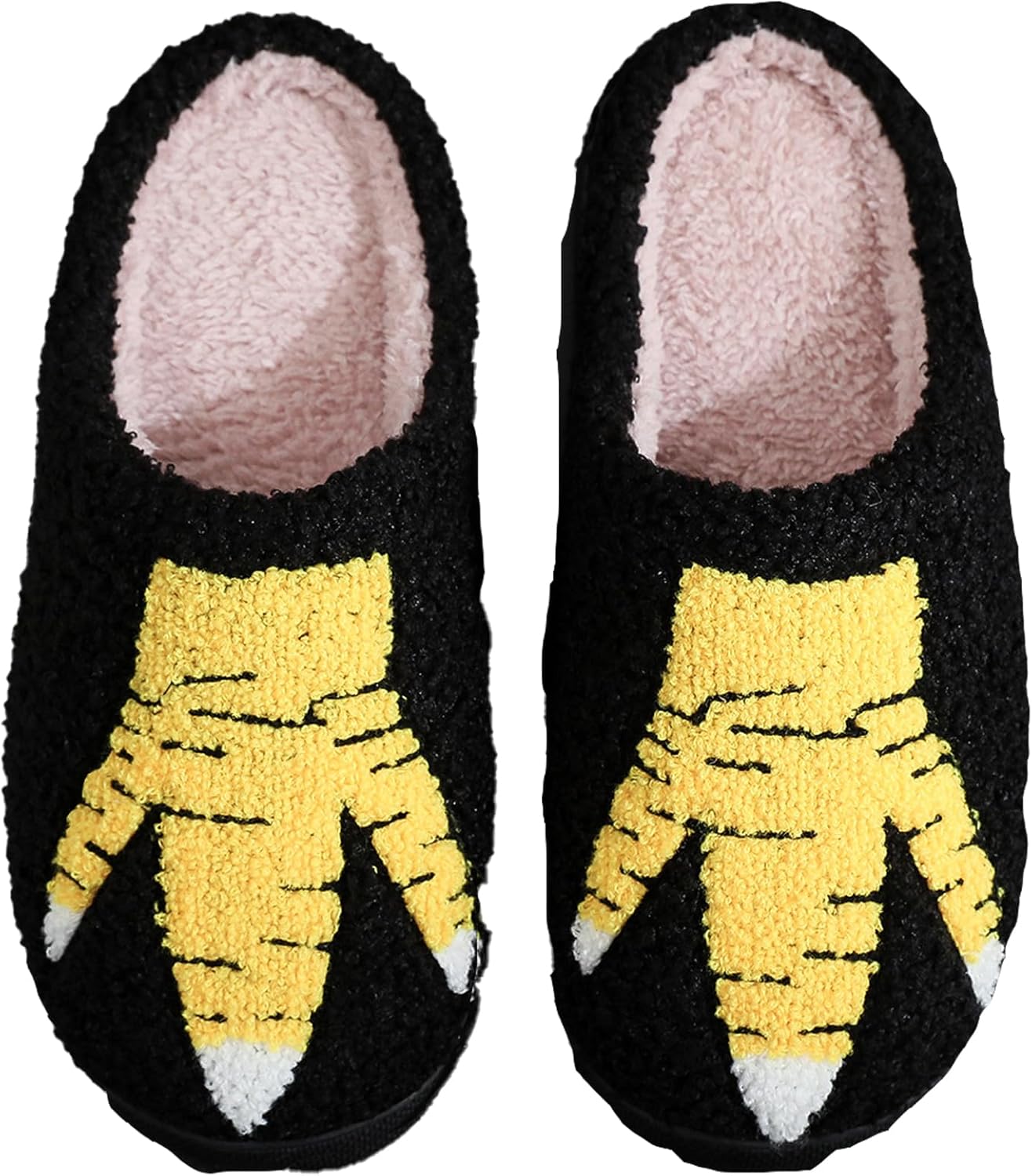 

Женские и мужские домашние тапочки с милым мультяшным дизайном, ретро, мягкие плюшевые, легкие, удобные для ношения дома и на улице, тапочки с противоскользящей подошвой Oukisam, Chicken Feet