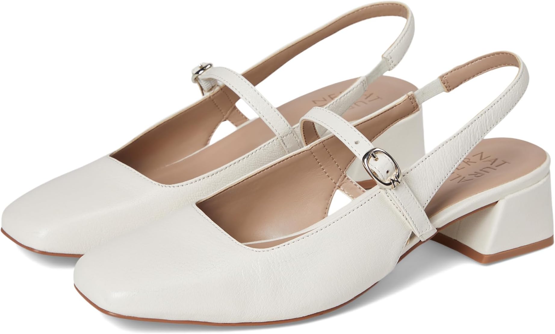 Туфли Naturalizer Women's Soul Idea Ballet Flat, Warm White Leather