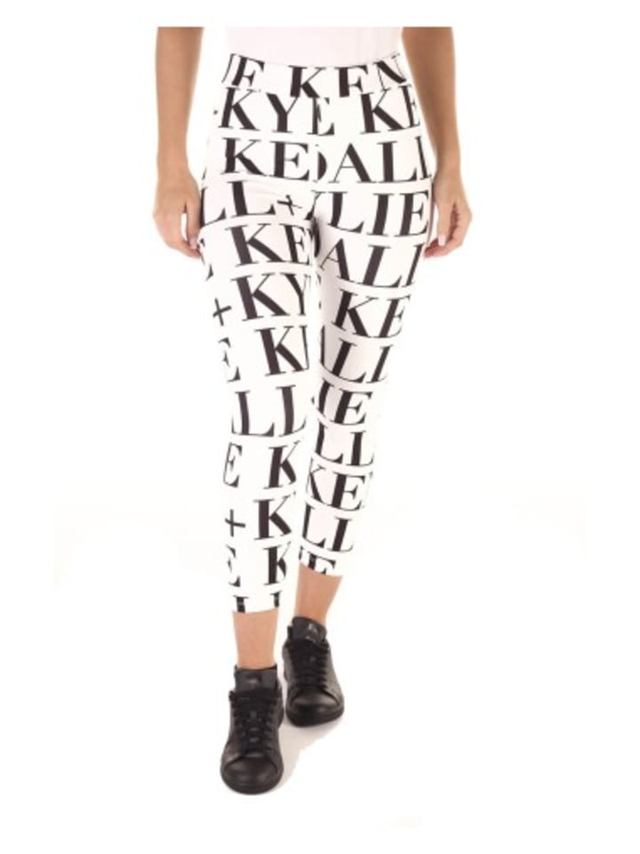 

Леггинсы Kendall + Kylie, белый/черный