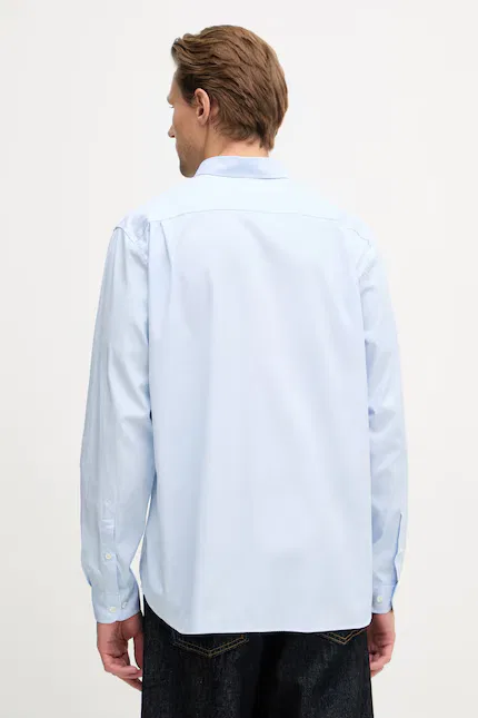 Рубашка из хлопка Lacoste, синий — фото 3