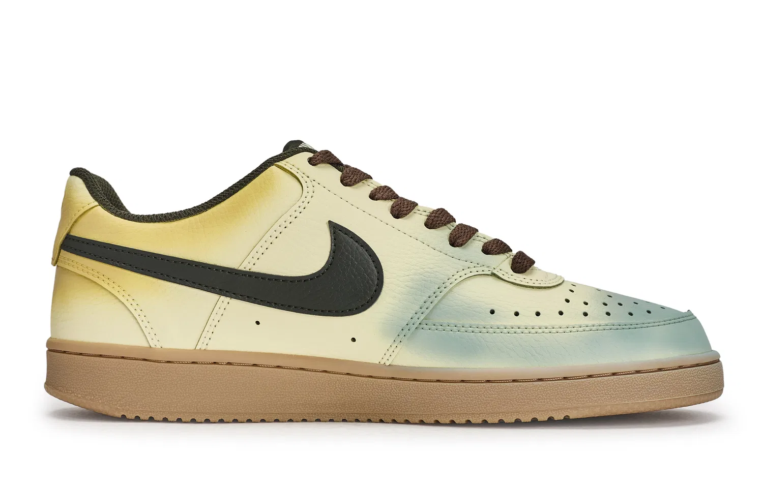 Кроссовки низкие Nike Court Vision LO Beige Green Brown — фото 4