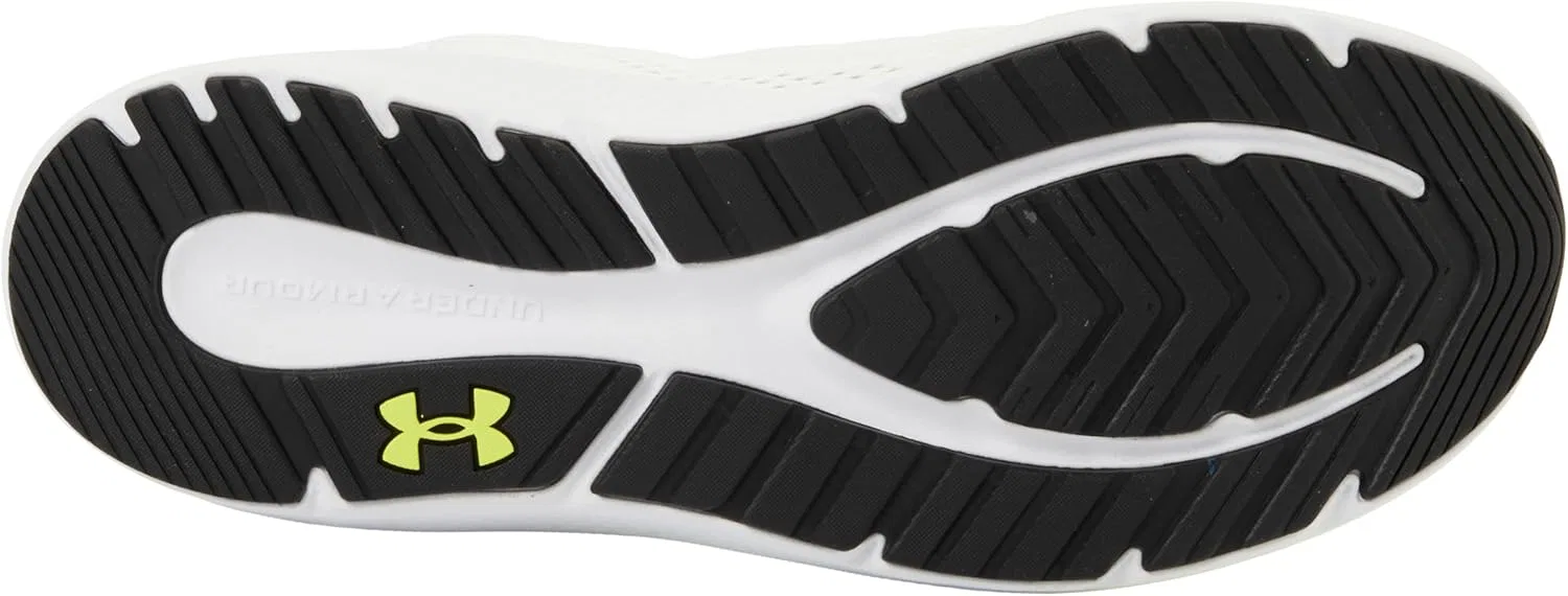 Кроссовки Under Armour Men's UA Charged Pursuit 4 Bl, White High Visibility Yellow Halo Grey — фото 2