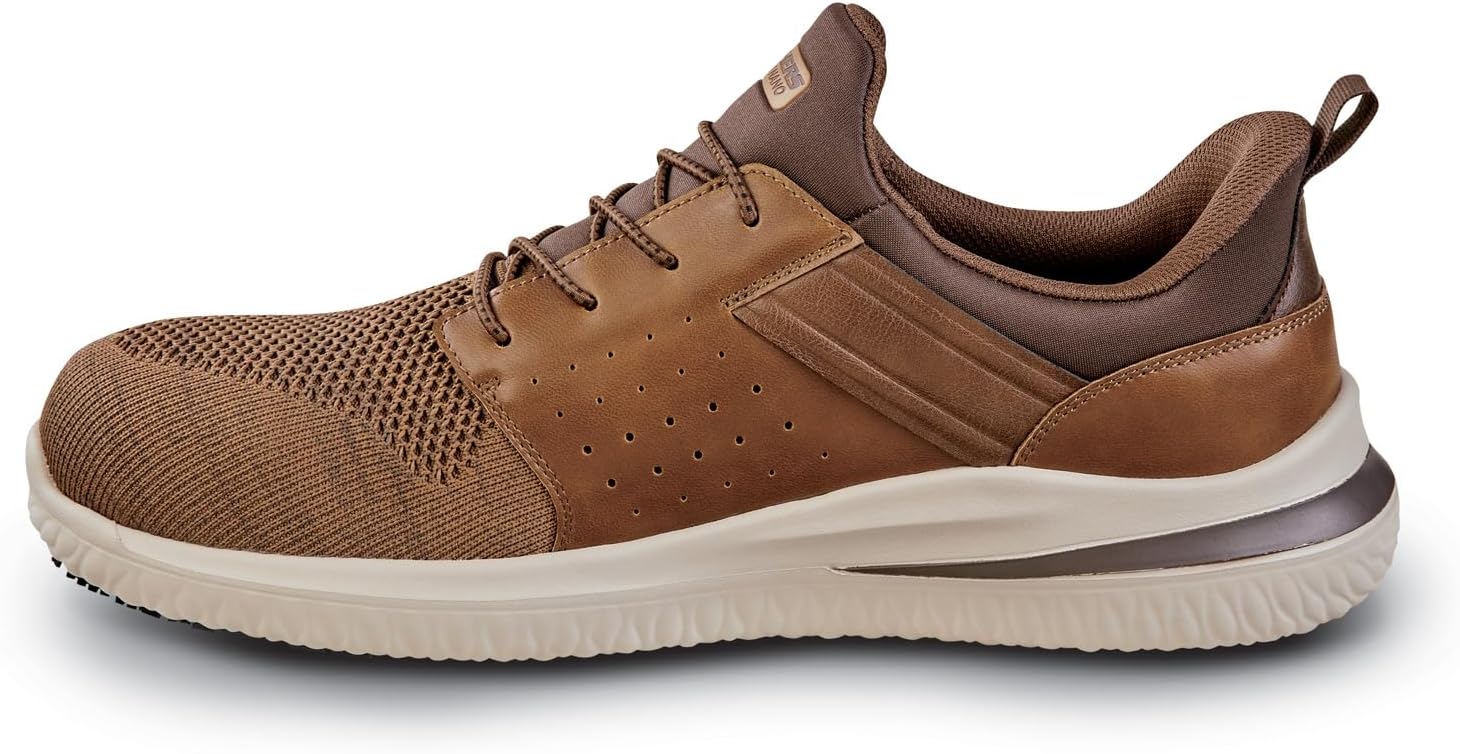 Мужские кроссовки Skechers с легким надеванием, коричневый — фото 3