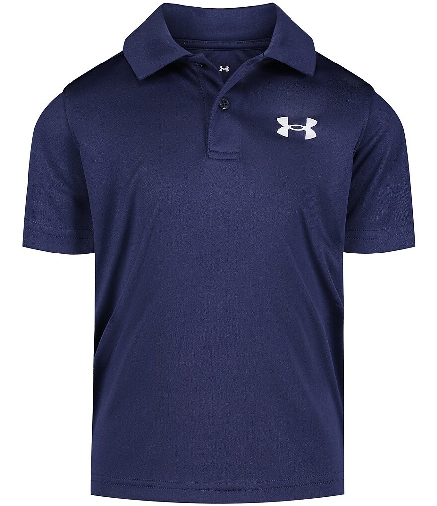 

Однотонная рубашка-поло с короткими рукавами Under Armour Little Boys 2T-7, синий