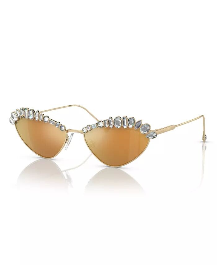 

Женские солнцезащитные очки, зеркало SK7009 Swarovski, золото