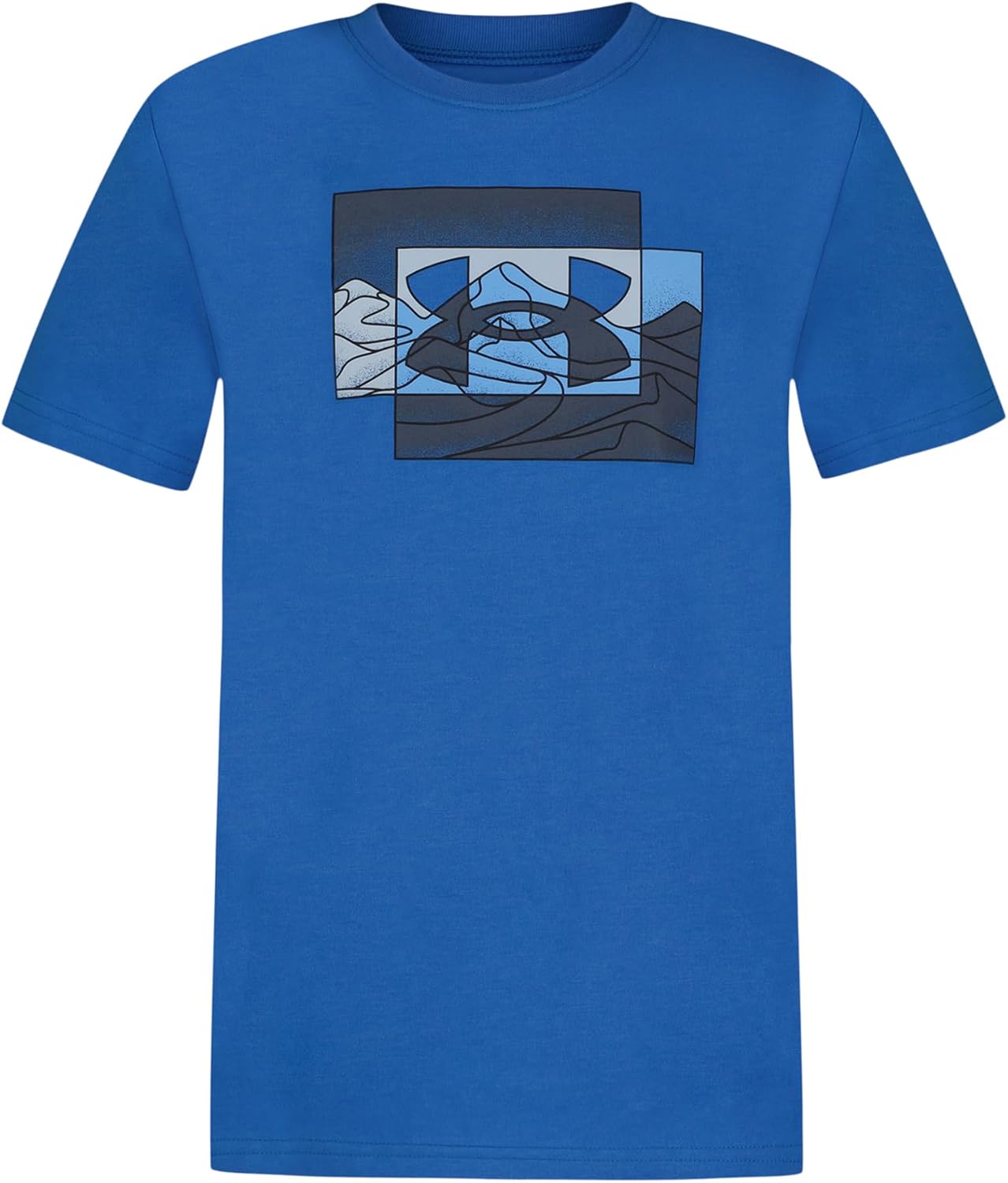 

Футболка Under Armour Boys с коротким рукавом, круглым вырезом, легкая и дышащая, для активного отдыха, Blue Atlantis Layer Logo Tee, Синий, Футболка Under Armour Boys с коротким рукавом, круглым вырезом, легкая и дышащая, для активного отдыха, Blue Atlan